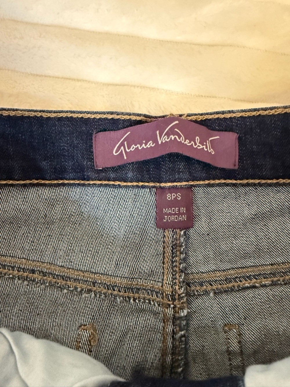 Gloria Vanderbilt Amanda slimming jeans size 8P Short - Picture 8 of 12
